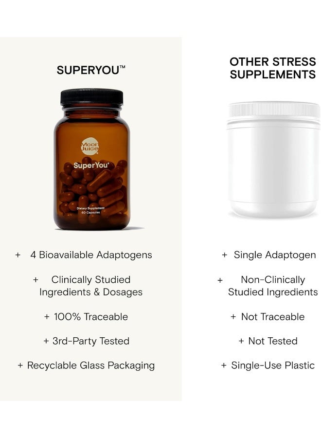 Moon Juice - SuperYou Natural Daily Stress Management Supplement (60 capsules) - Image 4