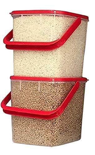 TECHNOWAYS SOLUTION Plastic Big Boxes For Kitchen Storage Grocery Containers With Handle 5 Ltrstorage Pack of 6 Multi color - Image 4