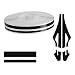 KITUREK 32Ft Car Pinstriping Tape Vinyl Pin Striping Decals Car Trim Stripe Tape DIY Stickers Universal Car Hood Body Side Stripe Glossy for Auto Motorcycle Home Door Musical Instrument Black - Image 2