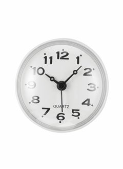 KASTWAVE Bathroom Shower Suction Cup Wall Clock Silent Waterproof Clock Quality Quartz Clock (White)  - Image 2