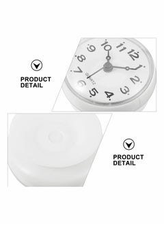 KASTWAVE Bathroom Shower Suction Cup Wall Clock Silent Waterproof Clock Quality Quartz Clock (White)  - Image 5