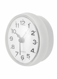 KASTWAVE Bathroom Shower Suction Cup Wall Clock Silent Waterproof Clock Quality Quartz Clock (White)  - Image 3