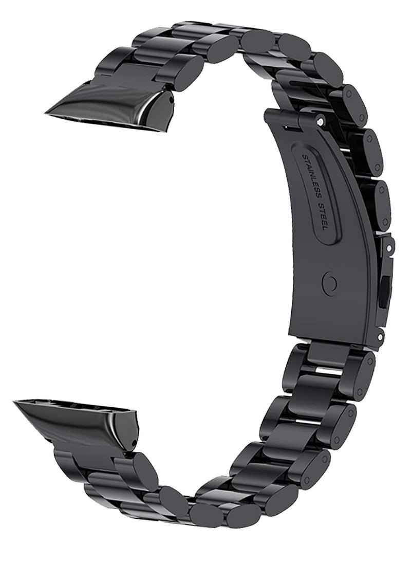 Compatible with Huawei Band 6 Metal Strap,Stainless Steel Band Huawei Band 6 / Honor Band 6 Replacement Wristbands Strap - Image 1