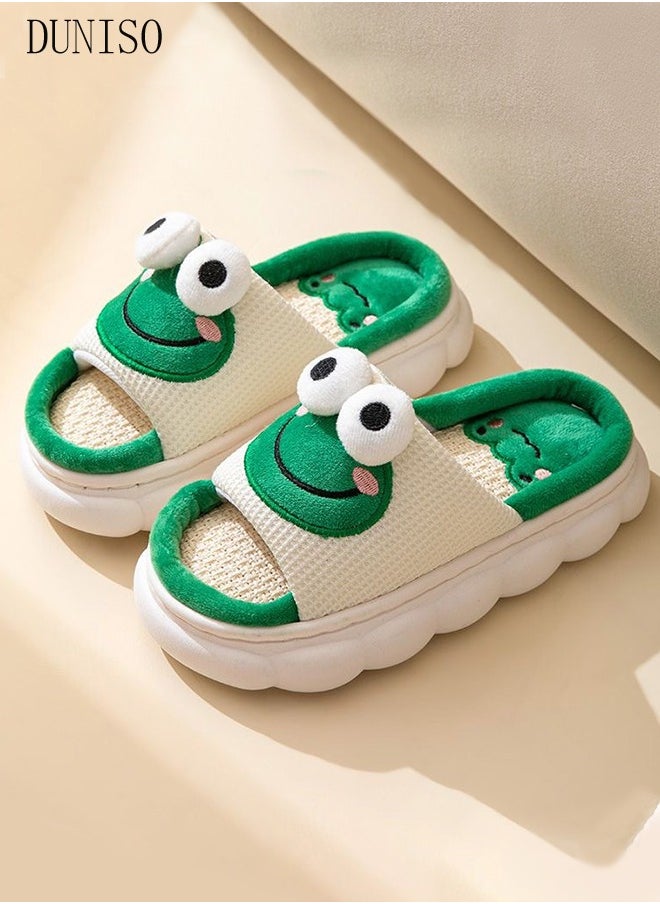 DUNISO Slippers for Men and Women Memory Foam House Bedroom Slippers with Thick Sole Non-Slip Soft Slippers Open Toe Women's Bath Slipper House Sandals for Indoor & Outdoor  - Image 5