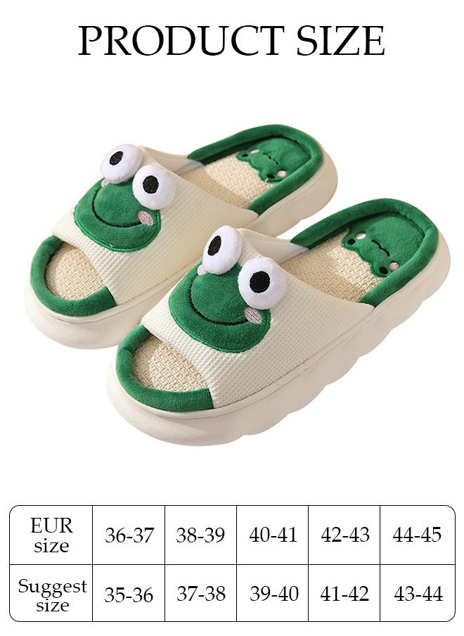DUNISO Slippers for Men and Women Memory Foam House Bedroom Slippers with Thick Sole Non-Slip Soft Slippers Open Toe Women's Bath Slipper House Sandals for Indoor & Outdoor  - Image 4