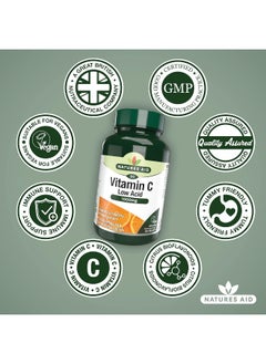 Natures Aid Vitamin C Low Acid 1000Mg, 90 Tablets  - Image 2