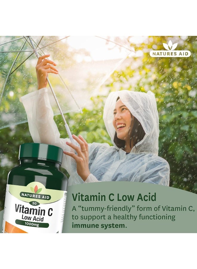 Natures Aid Vitamin C Low Acid 1000Mg, 90 Tablets - Image 4