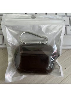 Suitable For Airpods Protective Apple Case Pro2 Transparent Headphone Case 3/4 Generation Headphone Case 5th Generation Tpu Material-Color:Transparent Black Soft Shell + Buckle + Pearlescent Bag-Model:AirPods 1/2 Generation (with Hanging Ears)