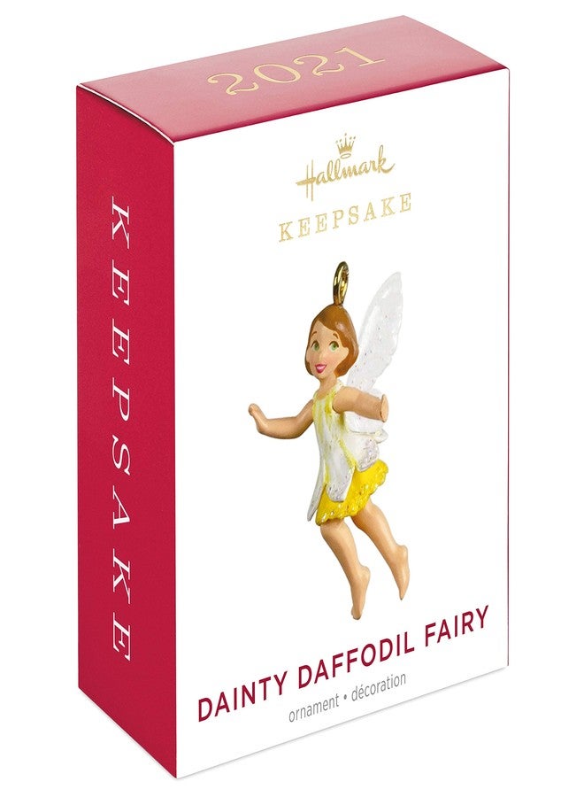 Hallmark Keepsake 1" Miniature Christmas Ornament 2021, Dainty Daffodil Fairy, Mini - Image 3