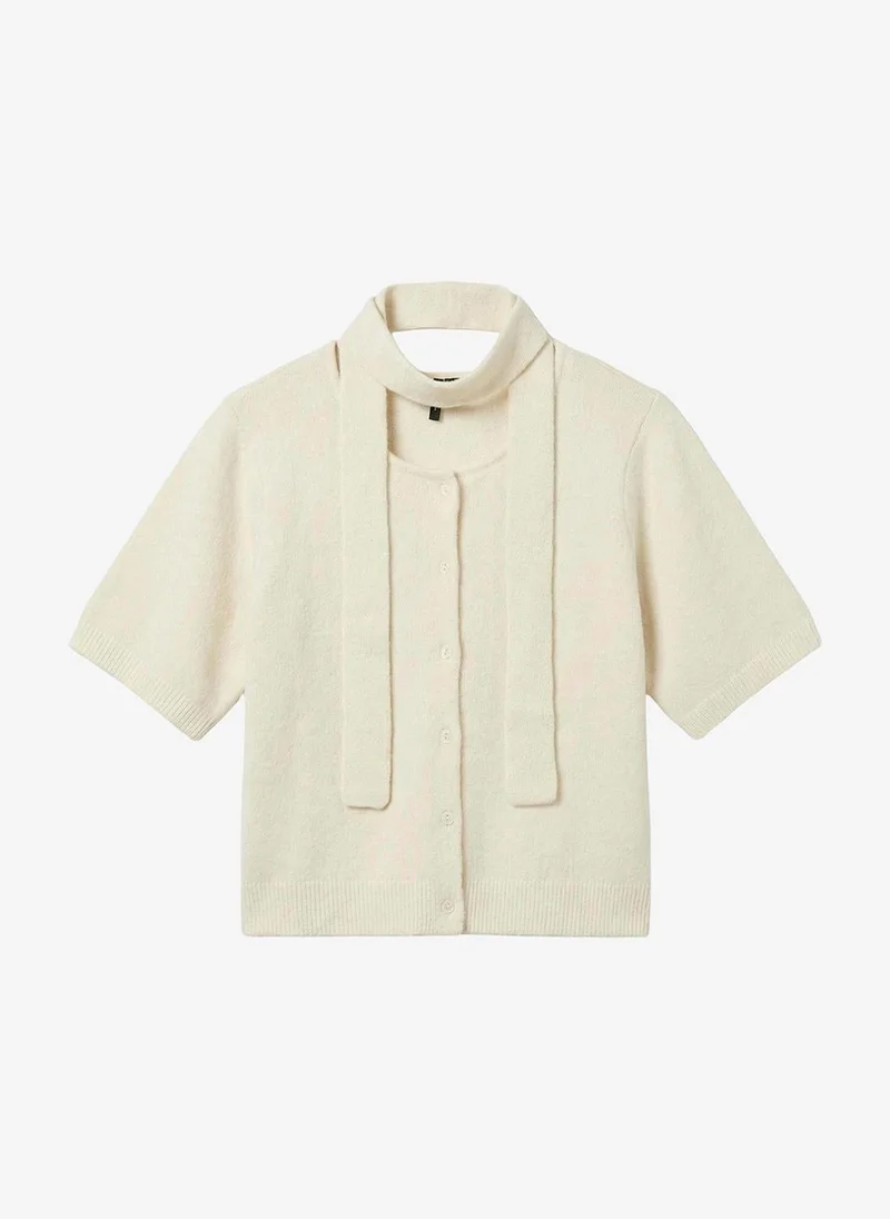 Vero Moda  Women's VMKAE Half Sleeve Scarf Cardigan Knit for Women | Best Price UAE