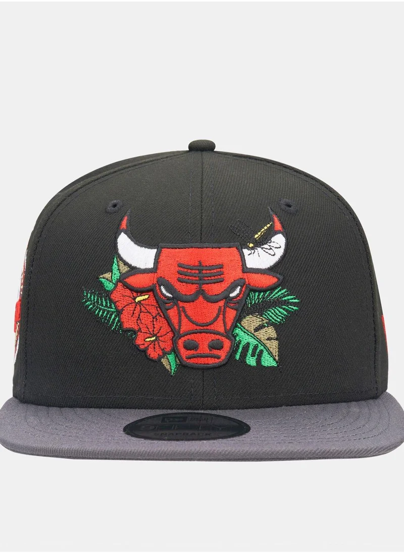 NEW ERA Men's NBA Chicago Bulls Floral 9FIFTY Cap