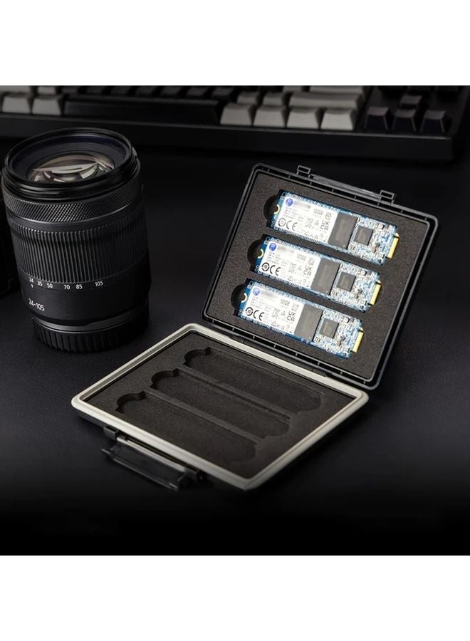 6 Slot M2 SSD Storage Case Waterproof ABS Holder Box For 2280 2260 2240 2242 2230 Internal Solid State Drives - Image 1