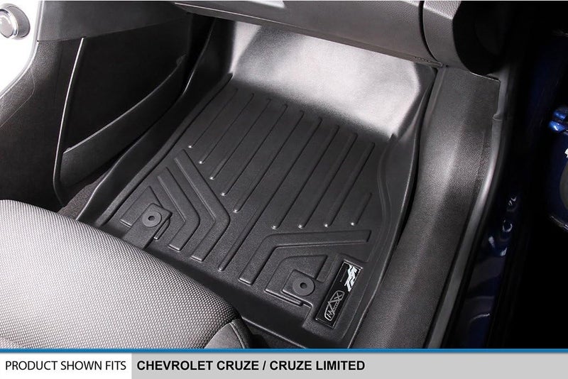 MAX LINER A0098/B0098 Floor Mats 2 Row Liner Set Black for 2011-2015 Chevrolet Cruze / 2016 Cruze Limited - Image 3