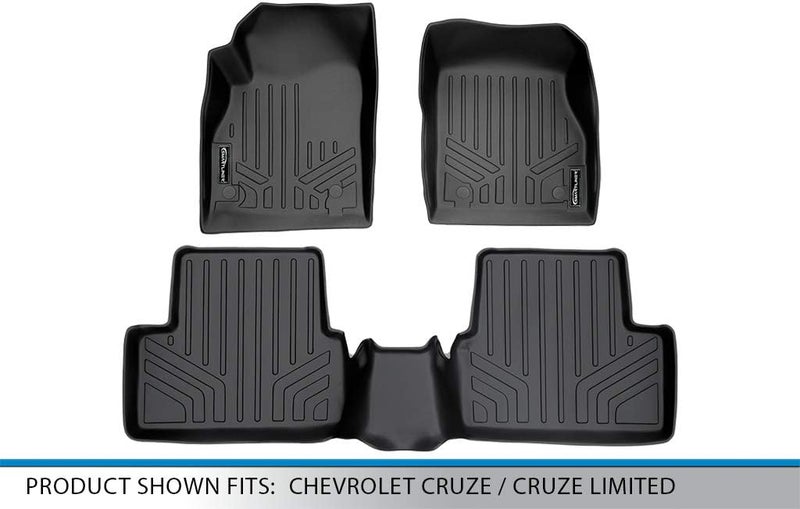 MAX LINER A0098/B0098 Floor Mats 2 Row Liner Set Black for 2011-2015 Chevrolet Cruze / 2016 Cruze Limited - Image 5