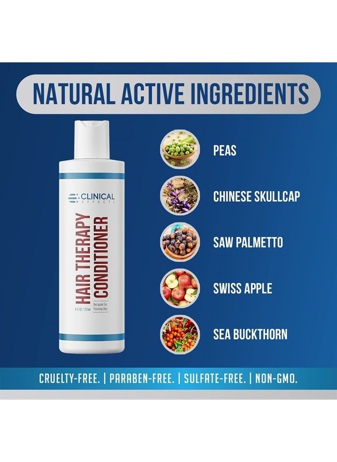 Clinical Effects Hair Therapy Conditioner - Hair Growth Conditioner for Men and Women - Deep Conditioner with Biotin, Saw Palmetto and Panthenol - Made in the USA - 8 Fl oz  - Image 5