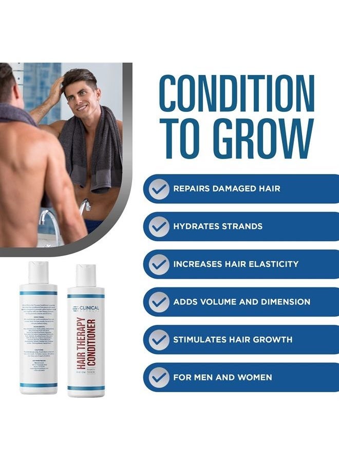 Clinical Effects Hair Therapy Conditioner - Hair Growth Conditioner for Men and Women - Deep Conditioner with Biotin, Saw Palmetto and Panthenol - Made in the USA - 8 Fl oz  - Image 4