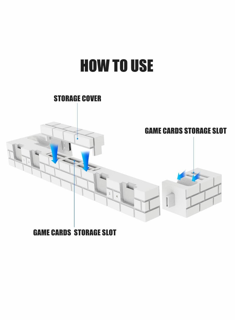 SYOSI Joy Con Charging Dock for Switch/Switch OLED, JoyCon Charger, for Switch Controller Charger Available to Charge 1-6pcs Joycons&Holder of 8 Game Cards - Image 3