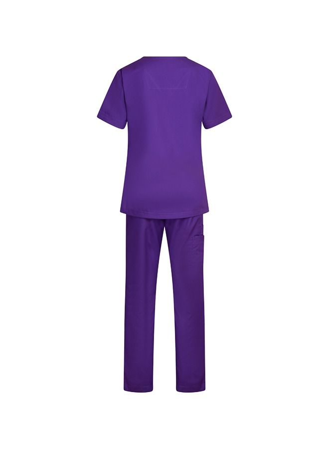 Klothon Medical Scrub Suit - Lilac, Polycotton Scrub For Women - Image 2