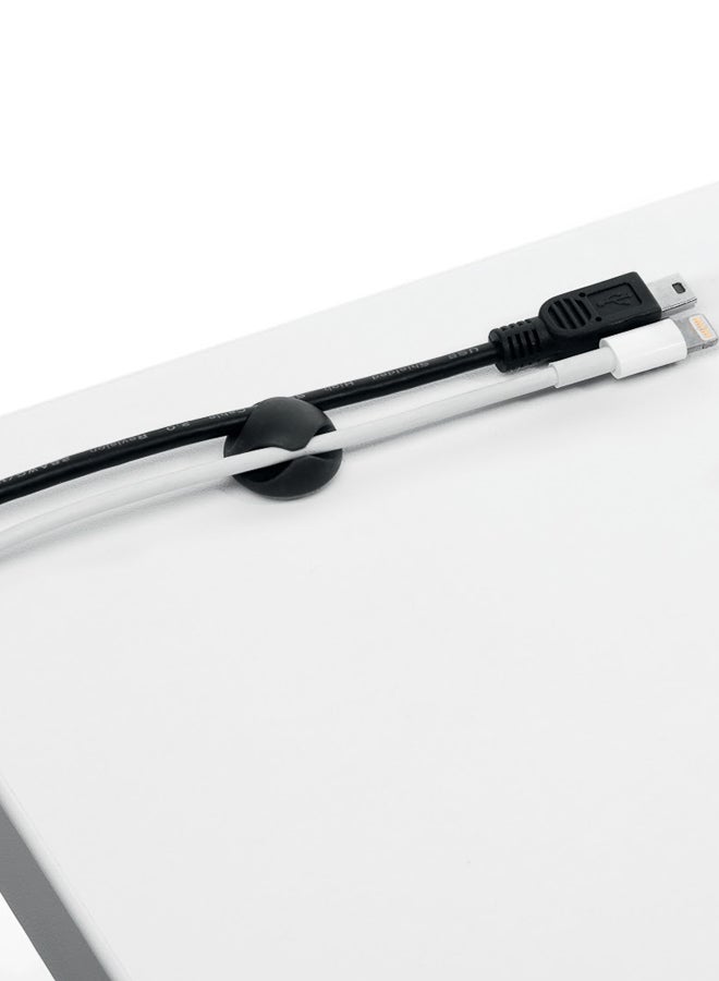 ديورابل مقاطع كابلات لاصقة لشاحن USB مزدوج | تنظيم أسلاك عملي للمكتب والمنزل | تثبيت لاصق قوي للسطوح النظيفة | مناسبة لكابلات حتى 5 ملم | بلاستيك مرن صنع في ألمانيا — ديوريبل - Image 2