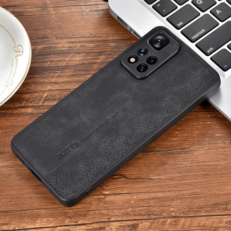 غطاء واقي، تصميم باللون الأسود بارز، مقاوم للصدمات لـ Redmi Note 14، أسود خفيف الحمل للاستخدام الداخلي للطاولة - Image 1