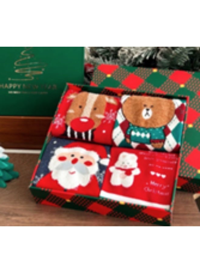 إسكدنيا جوارب عيد الميلاد مضحكة جوارب عيد الميلاد الدافئة الحرارية الابتكار هدية جوارب لعيد الميلاد هدية - Image 1