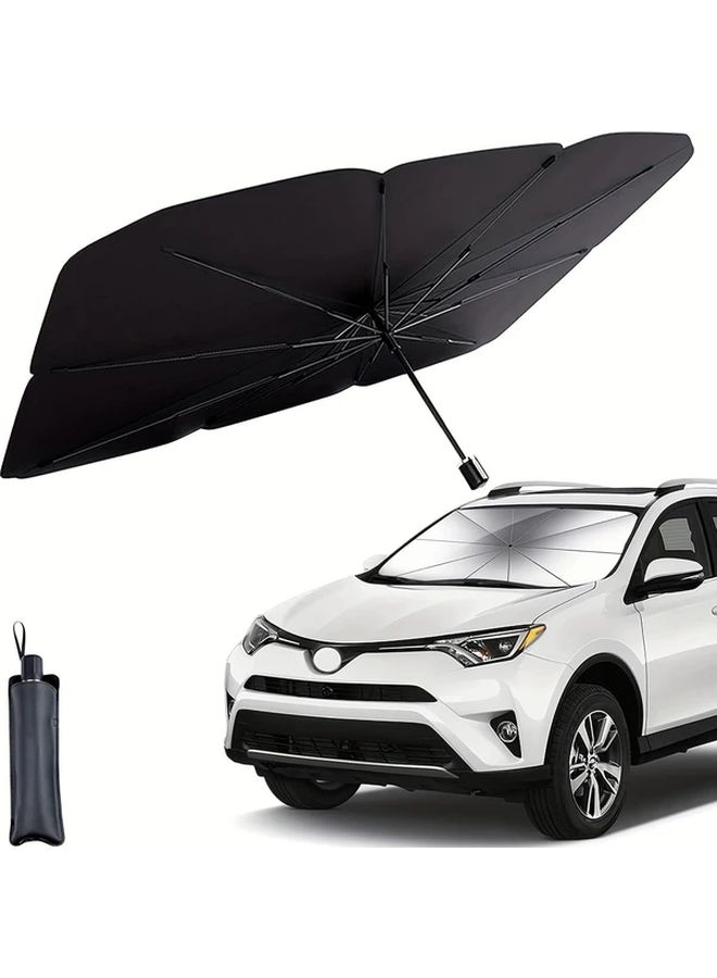 Large Size Foldable Car Windshield Sunshade Auto Front Window Cover Heat and UV Protection - Image 1