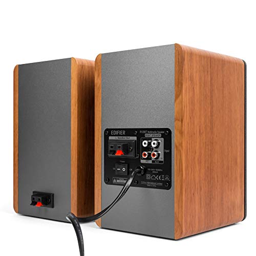 Edifier R1280T 21W 2.0 Channel Auxiliary, RCA Bookshelf Speaker - Brown - Image 2