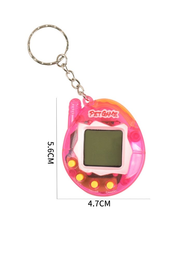 Generic - Virtual Pets Keychain, Digital Nostalgic Electronic Pets Keychain, Mini Virtual Pet Development Game Console, Pet Keyring Retro Handheld Game Machine For Boys/girls Adults, (Solid blue) - Image 1