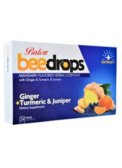 Balen Beedrops Ginger +Turmeric & Juniper 24 Lozenges 