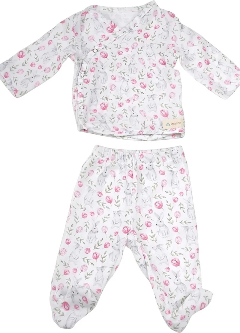 Tezzgelsin Baby Newborn Muslin Fabric 100% Organic Cotton Hospital Delivery Set of 6