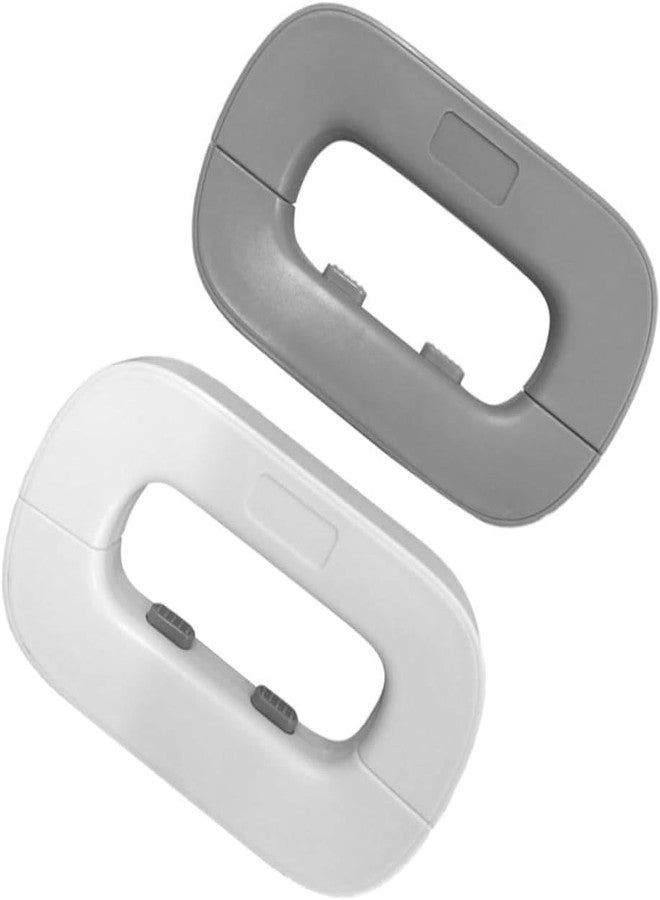 Clickswift®1Pcs Child Safety Refrigerator Door Lock No Drill Fridge Lock for Kids & Pets, Reusable Adhesive Baby Proof Lock for Double Door Cabinets, Freezer, Drawer, Kitchen Appliances Easy Install & Remove - Image 1