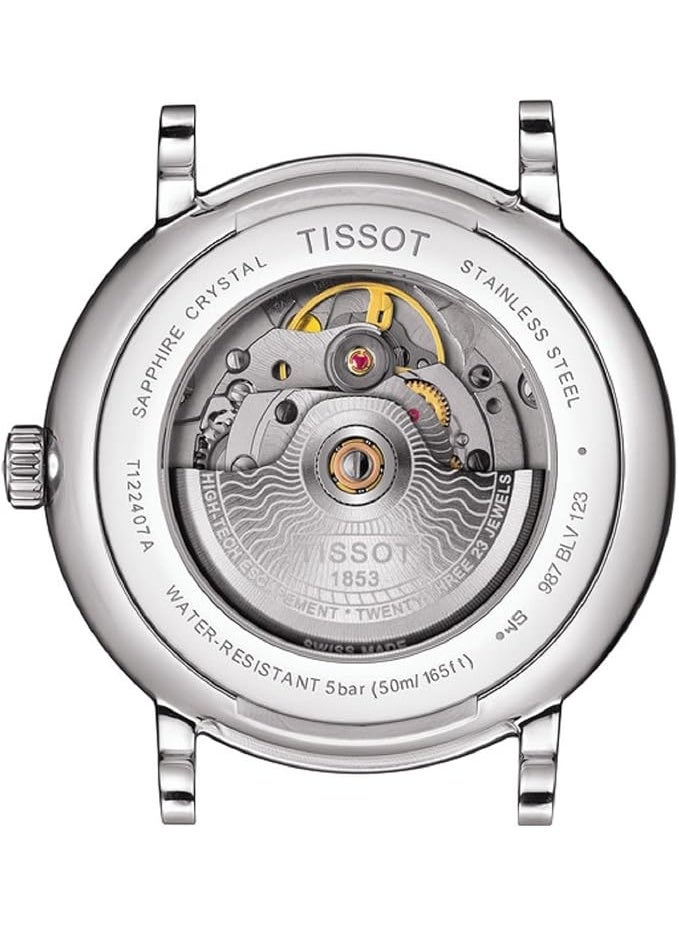 Tissot Analogue Classic Silver Strap Men's Wrist Watch - T122.407.11.051.00 - Image 5