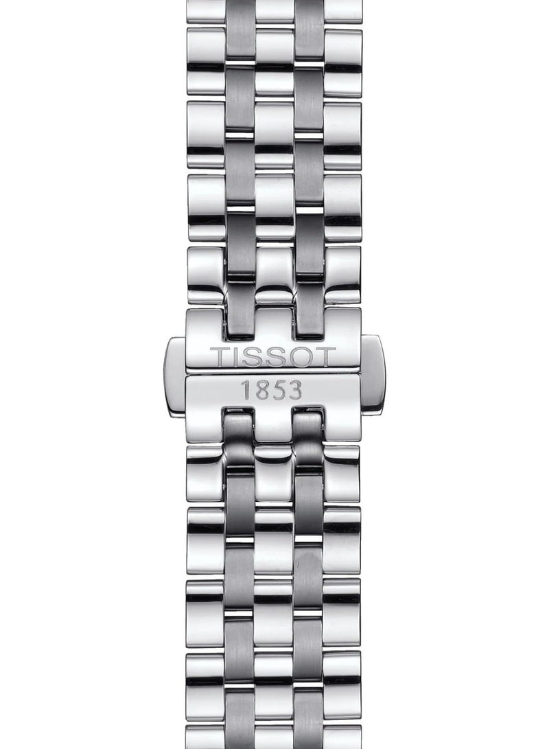 Tissot Analogue Classic Silver Strap Men's Wrist Watch - T122.407.11.051.00 - Image 4