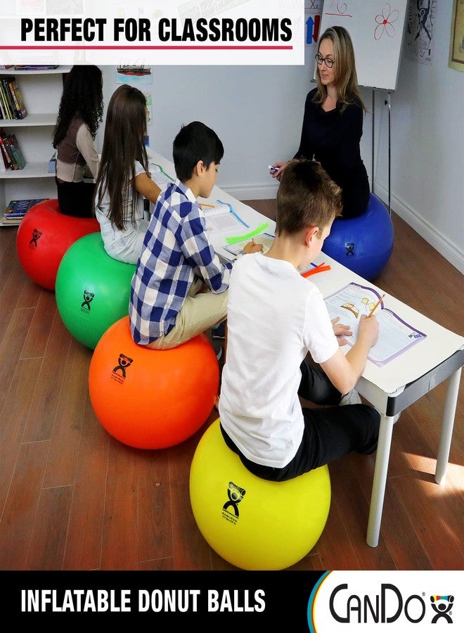 CanDo Donut Exercise, Workout, Core Training, Swiss Stability Ball for Yoga, Pilates and Balance Training in Gym, Office or Classroom - Image 5