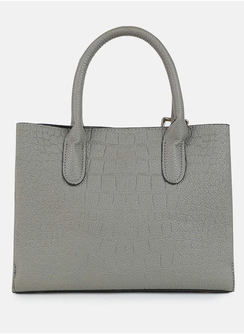 Haute Sauce Stormy Structure Grey Tote Bag