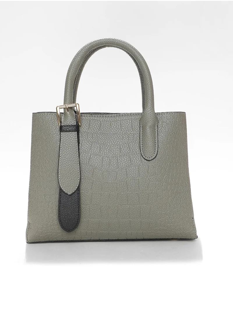 صوص هاوت Stormy Structure Grey Tote Bag