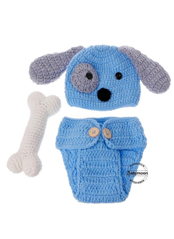 BabyMoon BabyMoon Eco-friendly Soft Knitted Crochet 3 Pc Costume Set, Multicolour  - Image 2