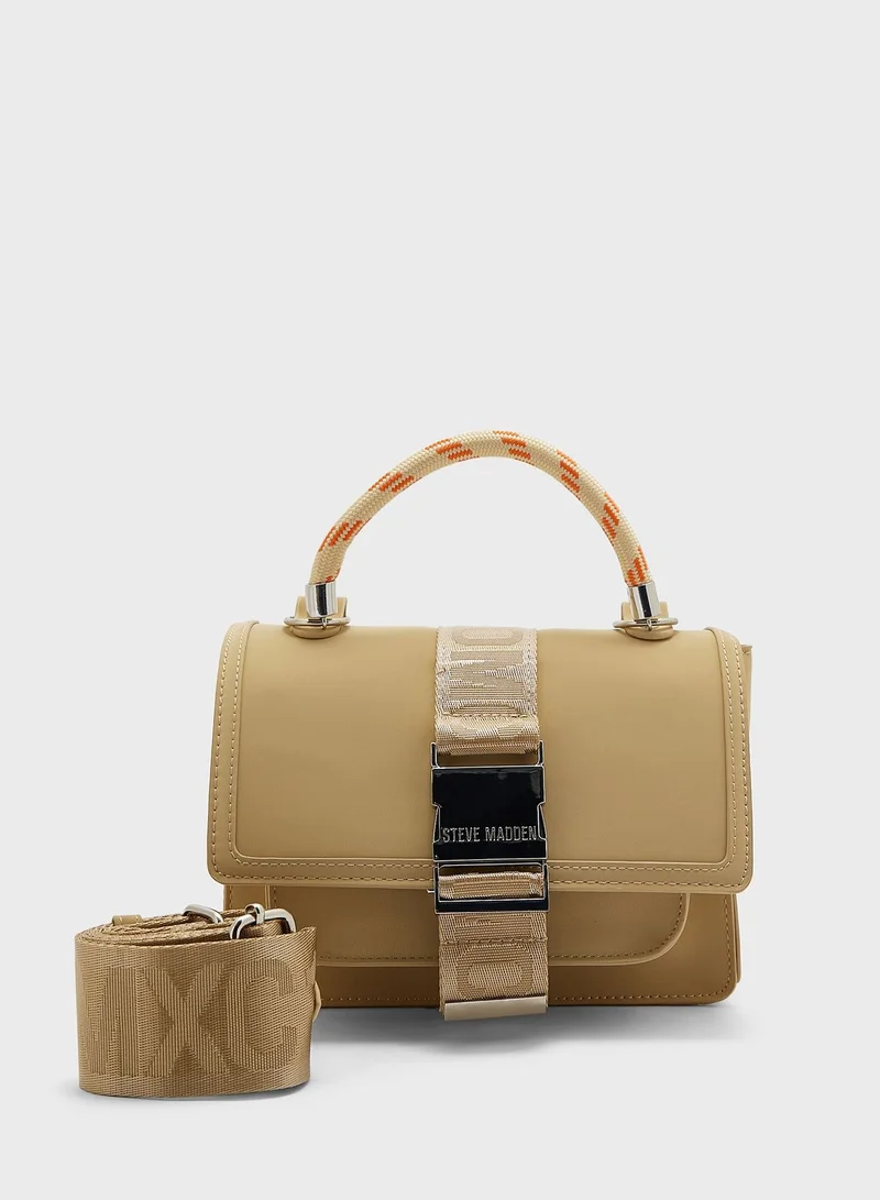 STEVE MADDEN Logo Detailed Flap Over Crossbody