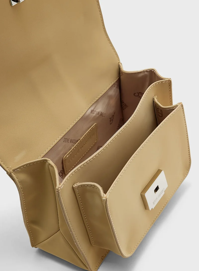 STEVE MADDEN Logo Detailed Flap Over Crossbody