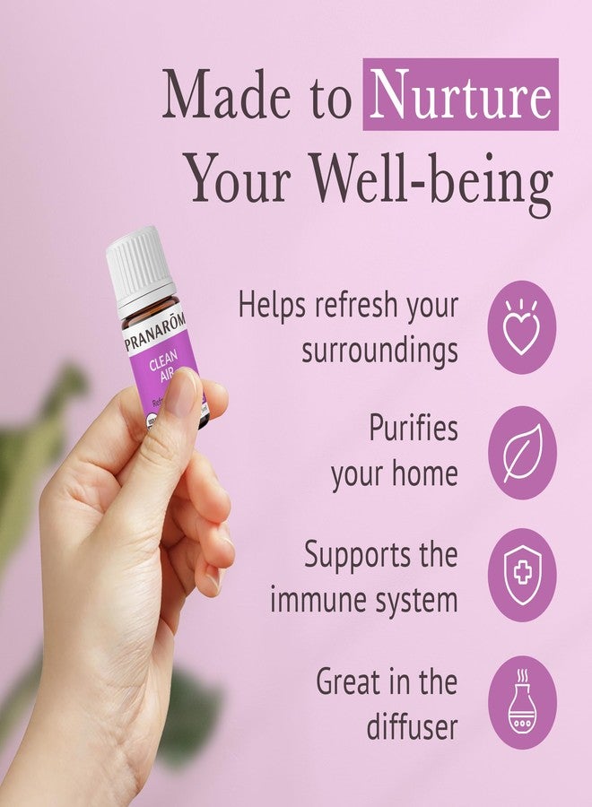 Pranarom - Clean Air Wellness Blend 5ml - Diffusing for Relaxation Ambiance - 100% Pure Organic Oils - Natural Air Freshener, Therapeutic Air Purification, Easy Diffuser Use - Image 4