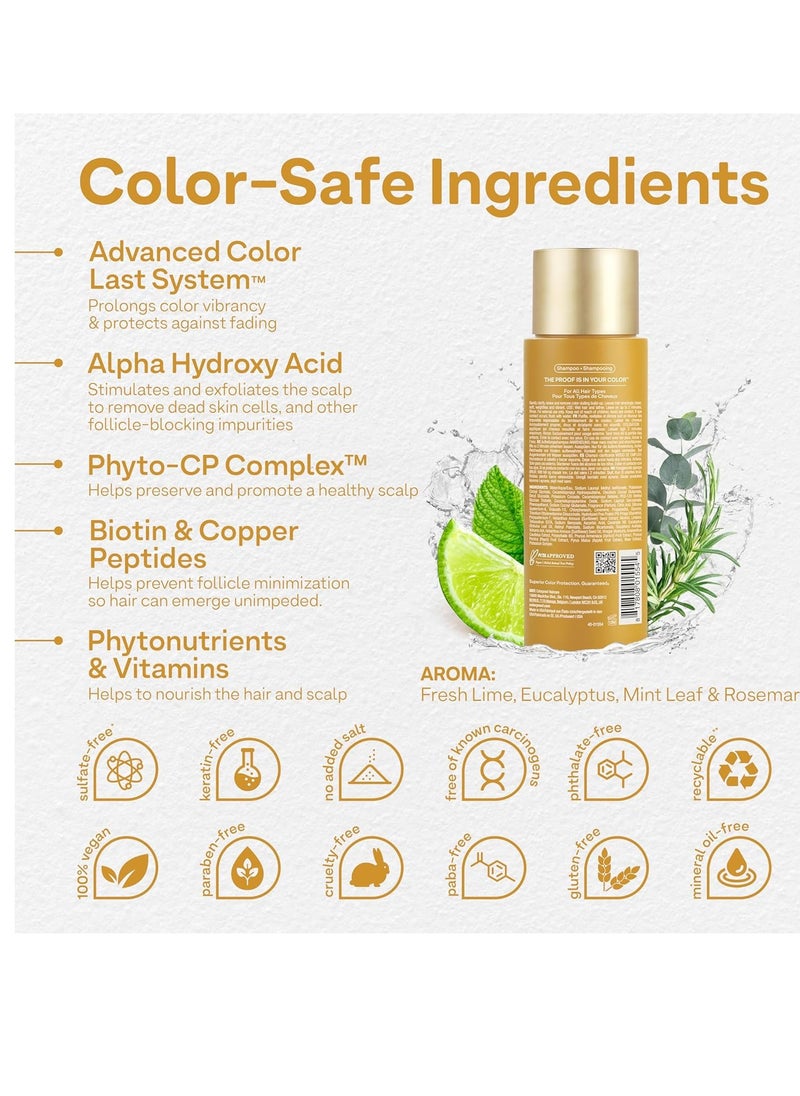 ColorProof ColorProof Biorepair Thicken Shampoo for Color Treated Hair 8.5 Fl. Oz. Thickening Shampoo for Fine Hair w/Fresh Lime, Eucalyptus, Mint Leaf & Rosemary Scent  - Image 5