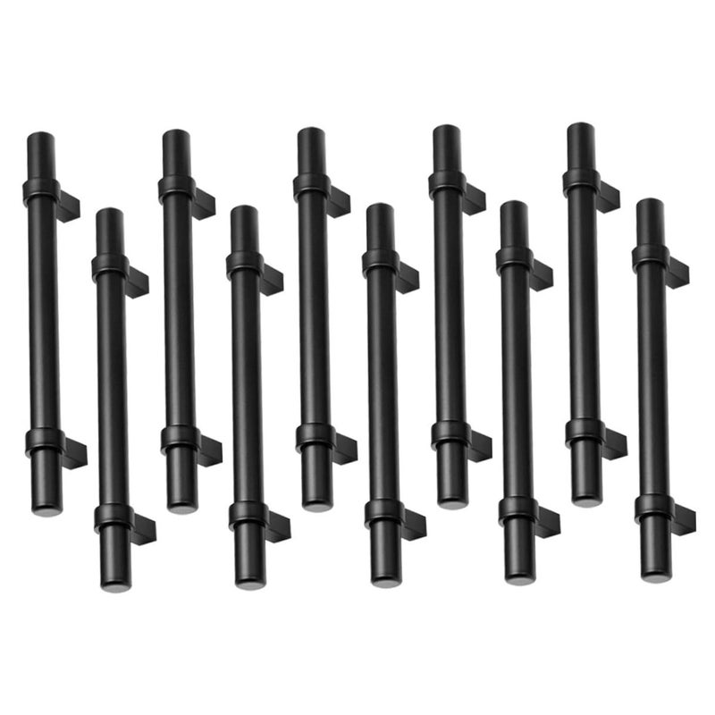 Stainless Steel and Zinc Alloy Cabinet Handles 10 Pack Straight Pulls for Drawers and Doors - Image 2