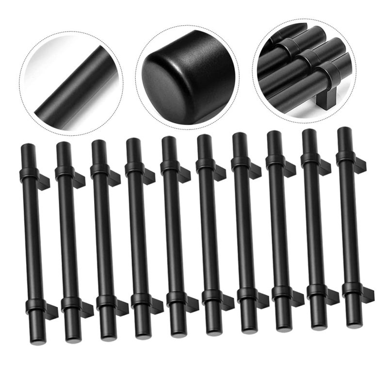 Stainless Steel and Zinc Alloy Cabinet Handles 10 Pack Straight Pulls for Drawers and Doors - Image 4
