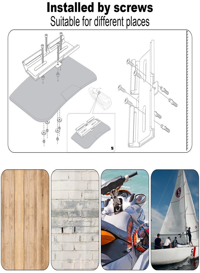 TXEsign Portable Speaker Mount for Jet Ski/Snowmobile/Boat/Motorcycle/Sea-Doo, Speaker Bracket Metal Wall Mount Holder for JBL Charge 4/JBL Charge 5/Flip 5/Flip 6/UE Boom 3/Wingman View Golf - Image 4