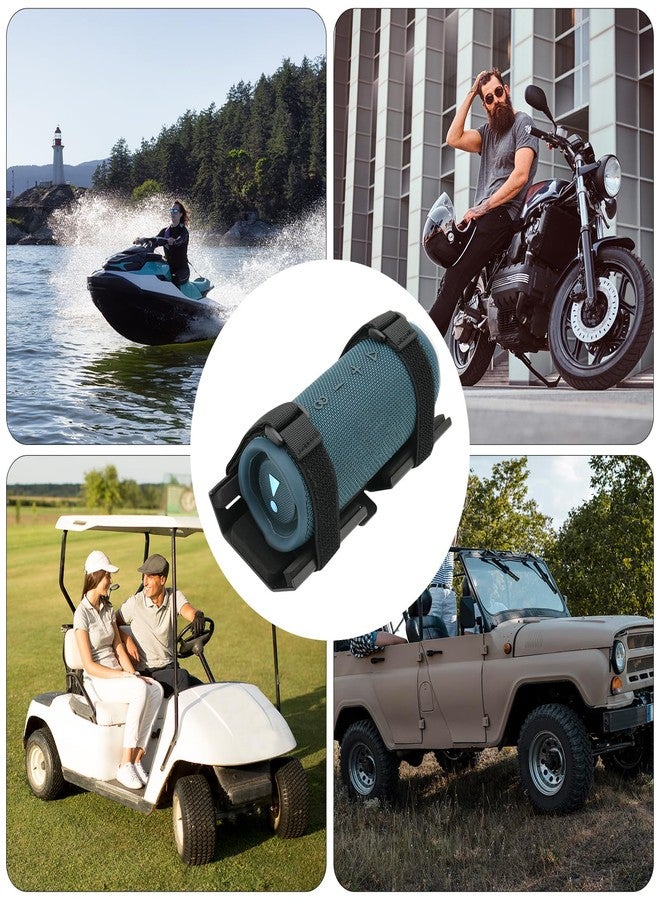 TXEsign Portable Speaker Mount for Jet Ski/Snowmobile/Boat/Motorcycle/Sea-Doo, Speaker Bracket Metal Wall Mount Holder for JBL Charge 4/JBL Charge 5/Flip 5/Flip 6/UE Boom 3/Wingman View Golf - Image 2
