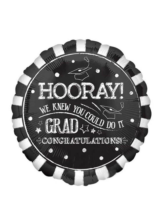 NIBEMINENT Hooray We Knew You Can Do It! Printed Foil Balloon 28inch