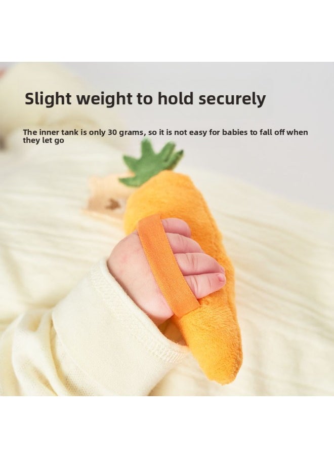 null - Baby's Anti-Jumping Hand-held Ring Soothing Doll Sleeping Artifact Baby's Chewing Plush Toy Carrot Belt-Color:Combination-carrot + Carrot Boy - Image 1