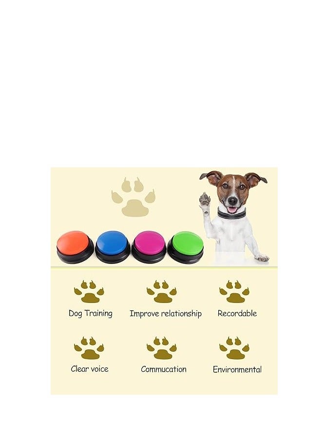 Voice Recording on, Dog ons for Communication Pet Training Buzzer, 30 Second Record  Playback, Funny Gift for Study Office Home(A random one) - Image 2