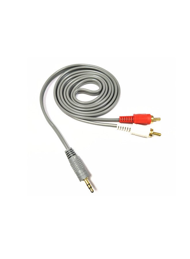 Audio Line Aux One And Two 3.5mm To Double Lotus Rca Mobile Phone Computer Connection Power Amplifier Speaker Line Wholesale-Color:Saikang 1.5m One-to-two Lotus Line  - Image 2