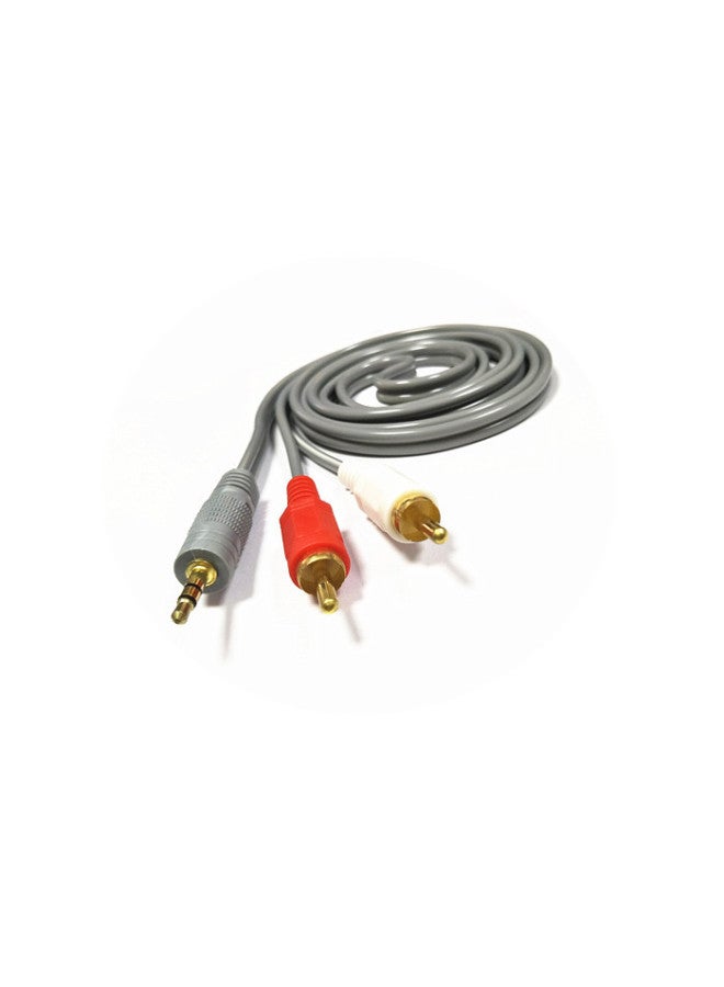 Audio Line Aux One And Two 3.5mm To Double Lotus Rca Mobile Phone Computer Connection Power Amplifier Speaker Line Wholesale-Color:Saikang 1.5m One-to-two Lotus Line  - Image 4
